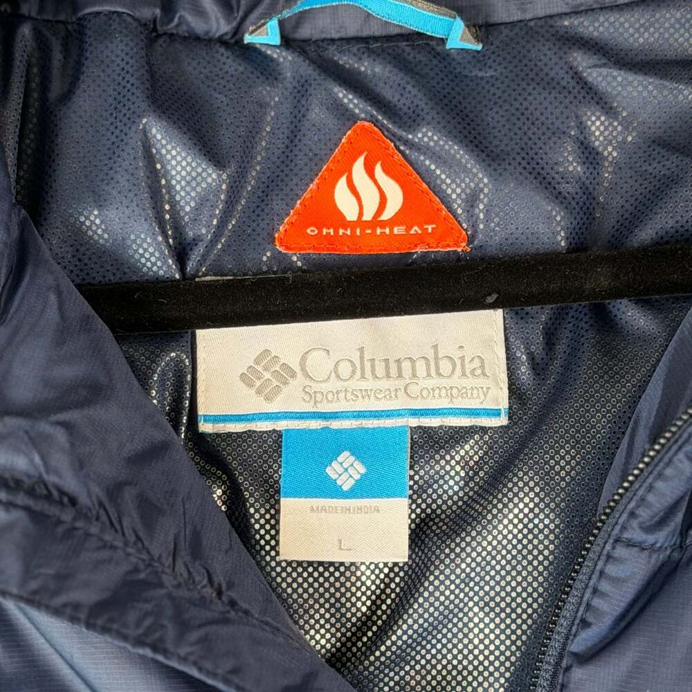 Columbia Mens Omni-Heat Insulated Puffer Jacket Blue Size L - Picture 5 of 10